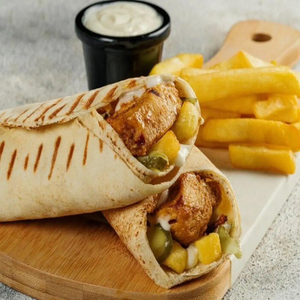 Double Chicken Kebab with Cheese